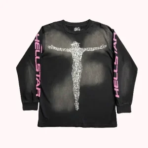 Black-Hellstar Christ Long Sleeve T-Shirt