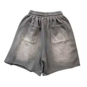 Grey Hellstar Snap Shorts.