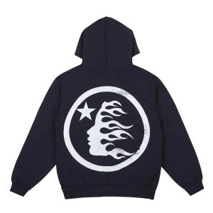 Black Hellstar Hoodie - White Logo