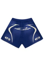 Blue Hellstar Warm Up Shorts