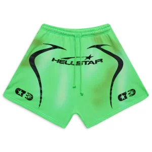 Green Hellstar Warm Up Shorts