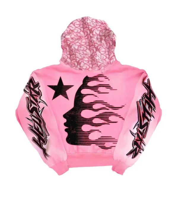 HELLSTAR BRAINWASHED HOODIE PINK