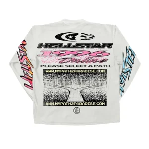 HELLSTAR PIXEL LONG SLEEVE LS CREAM SHIRT