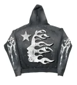 HELLSTAR RACER HOODIE FADED BLACK