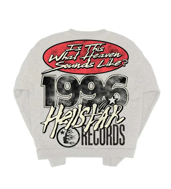 HELLSTAR RECORDS CREWNECK HEATHER GREY