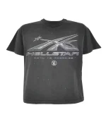 HELLSTAR STUDIOS HELLSTAR CHROME LOGO TEE BLACK