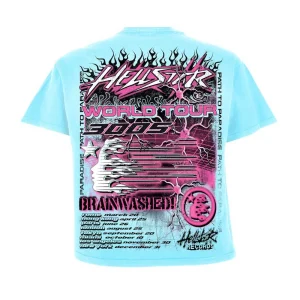 HELLSTAR STUDIOS NEURON TOUR LIGHT BLUE TEE