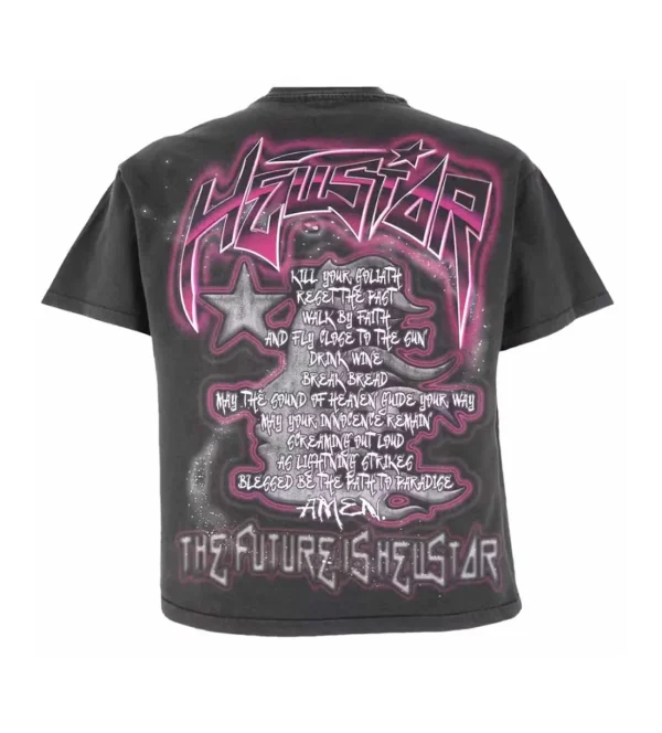 HELLSTAR STUDIOS THE FUTURE RED TEE GREY