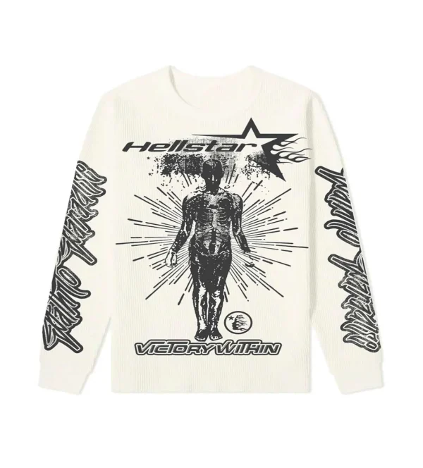 HELLSTAR STUDIOS VICTORY THERMAL LONG SLEEVE CREAM