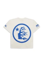 Hellstar Beat Us T-Shirt White Blue