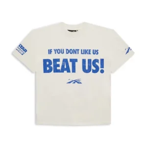 Hellstar Beat Us T-Shirt White Blue