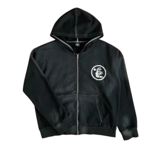 Hellstar Black Zip Up Hoodie